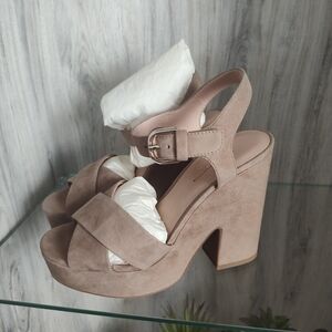 Kate Spade Women Block Heel Ankle Strap Sandals Grace Size US SZ 6.5, Heels 4.5"